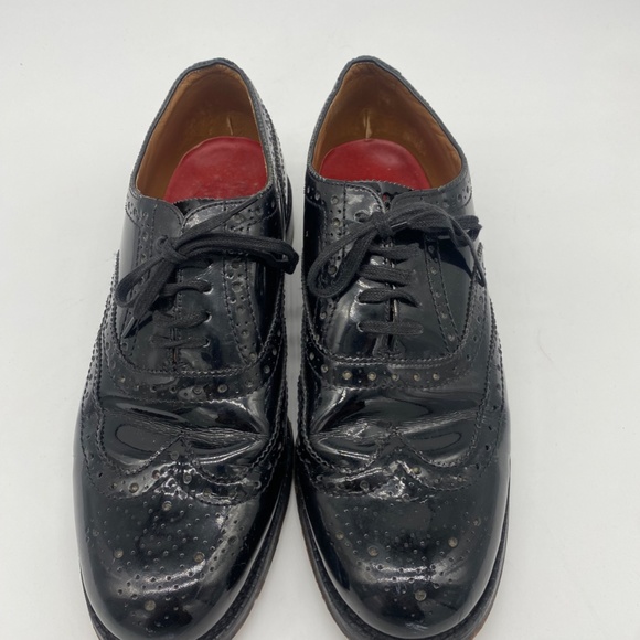 Grenson Patent Brogue Dress Shoes and matching Patent Black Hackett London Belt main image 8
